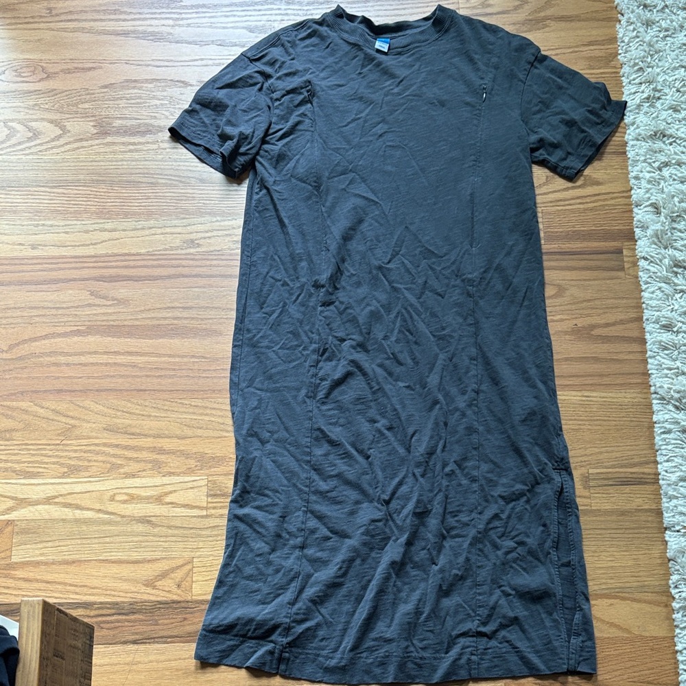 Casual Black T-Shirt Dress